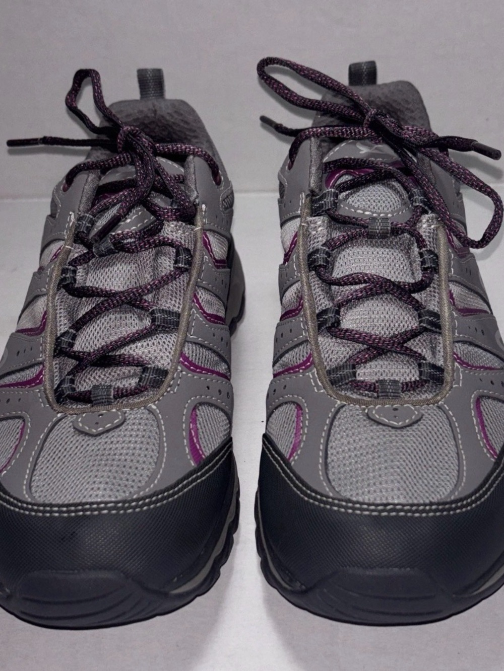 Eddie Bauer Vibram Midlite Womens Hiking Shoes Gray Purple Size 10